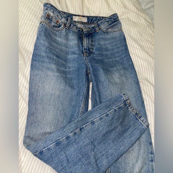 TOPSHOP PETITE Mom Denim Jeans - Picture 2 of 5